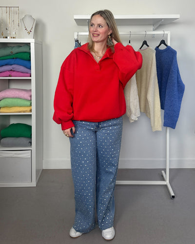 Sweater Kraagje Red