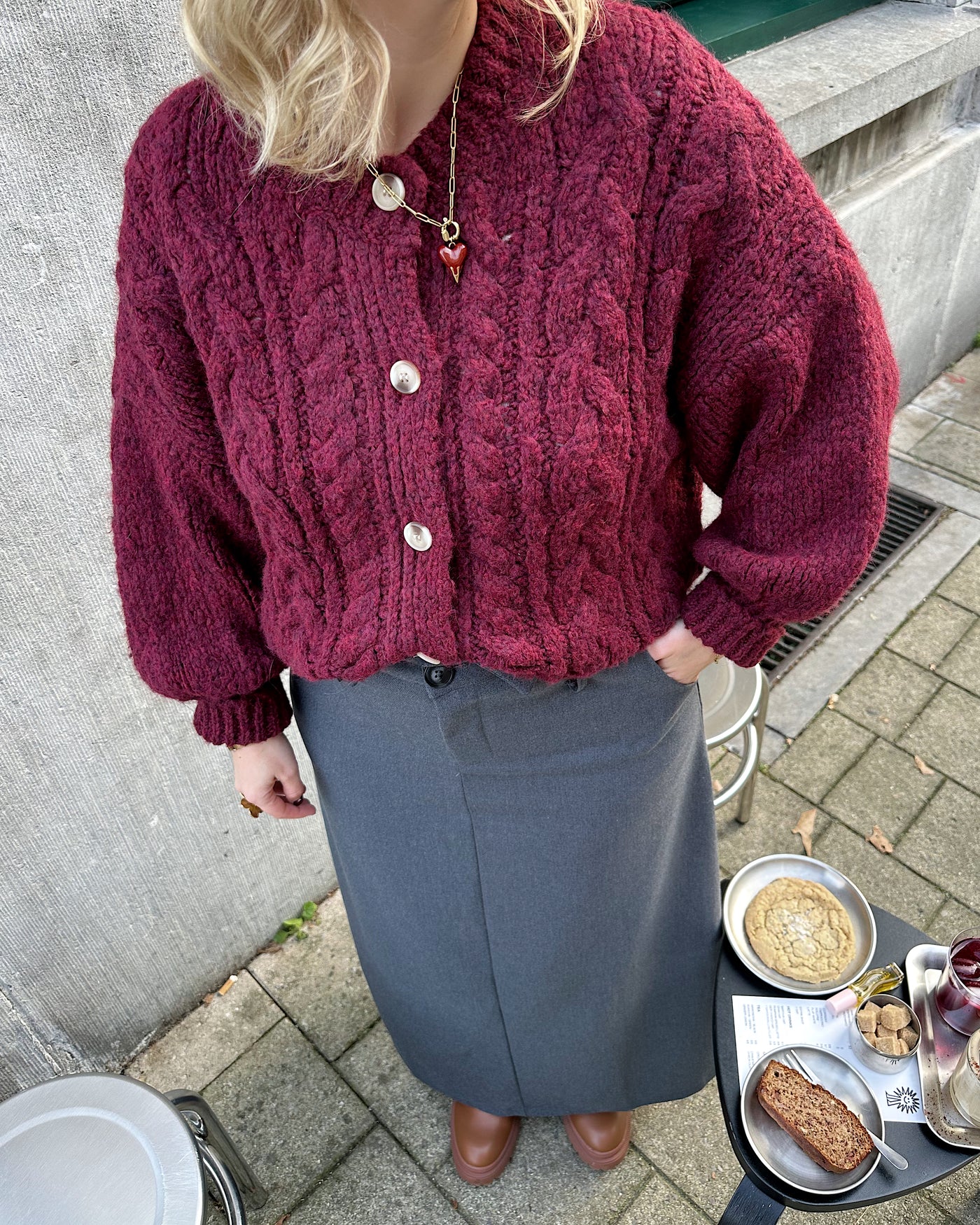 Grey Maxi Skirt