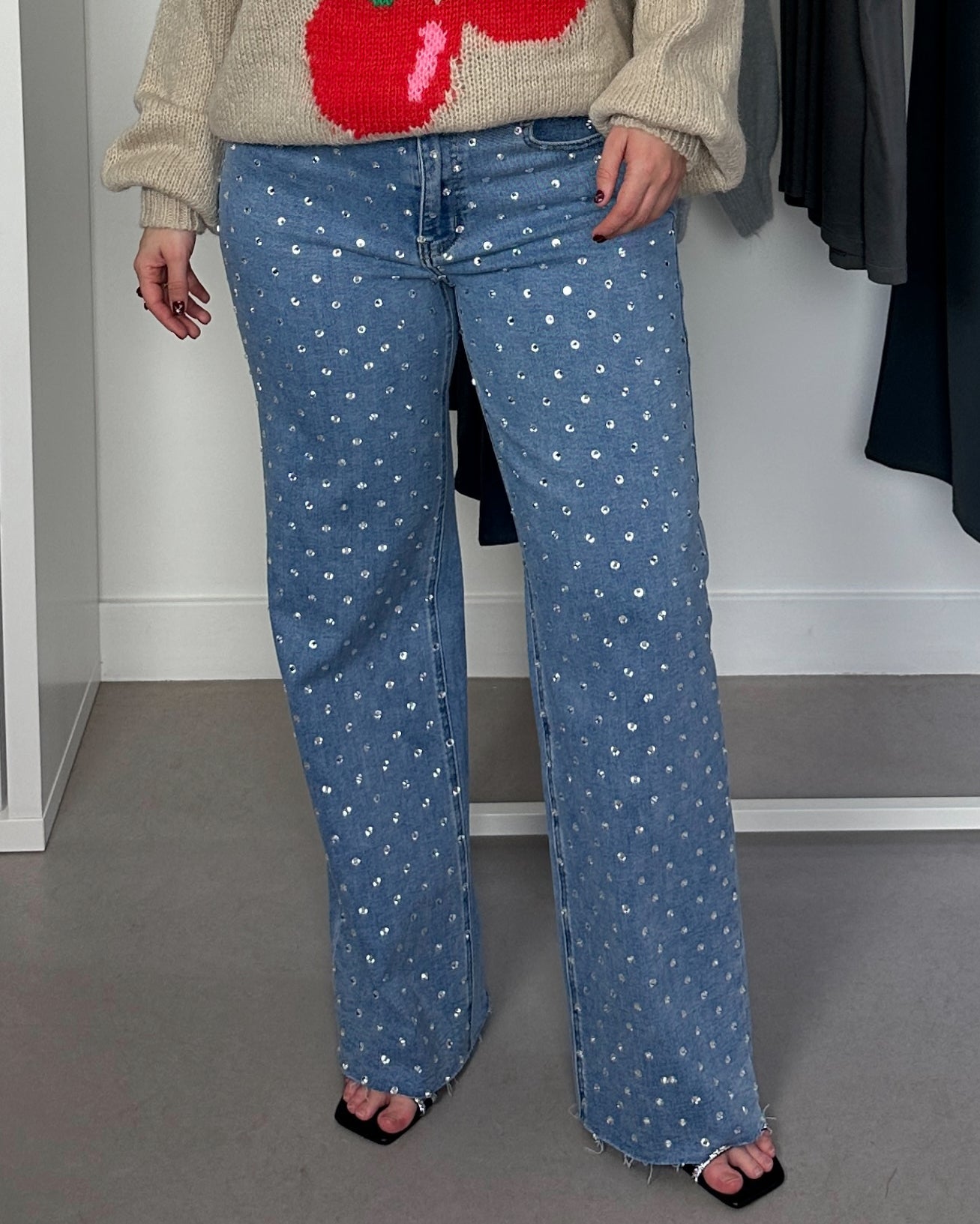 Sparkle Wide Leg Jeans