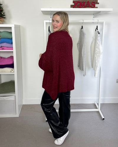 Oversized Knit Bordeaux