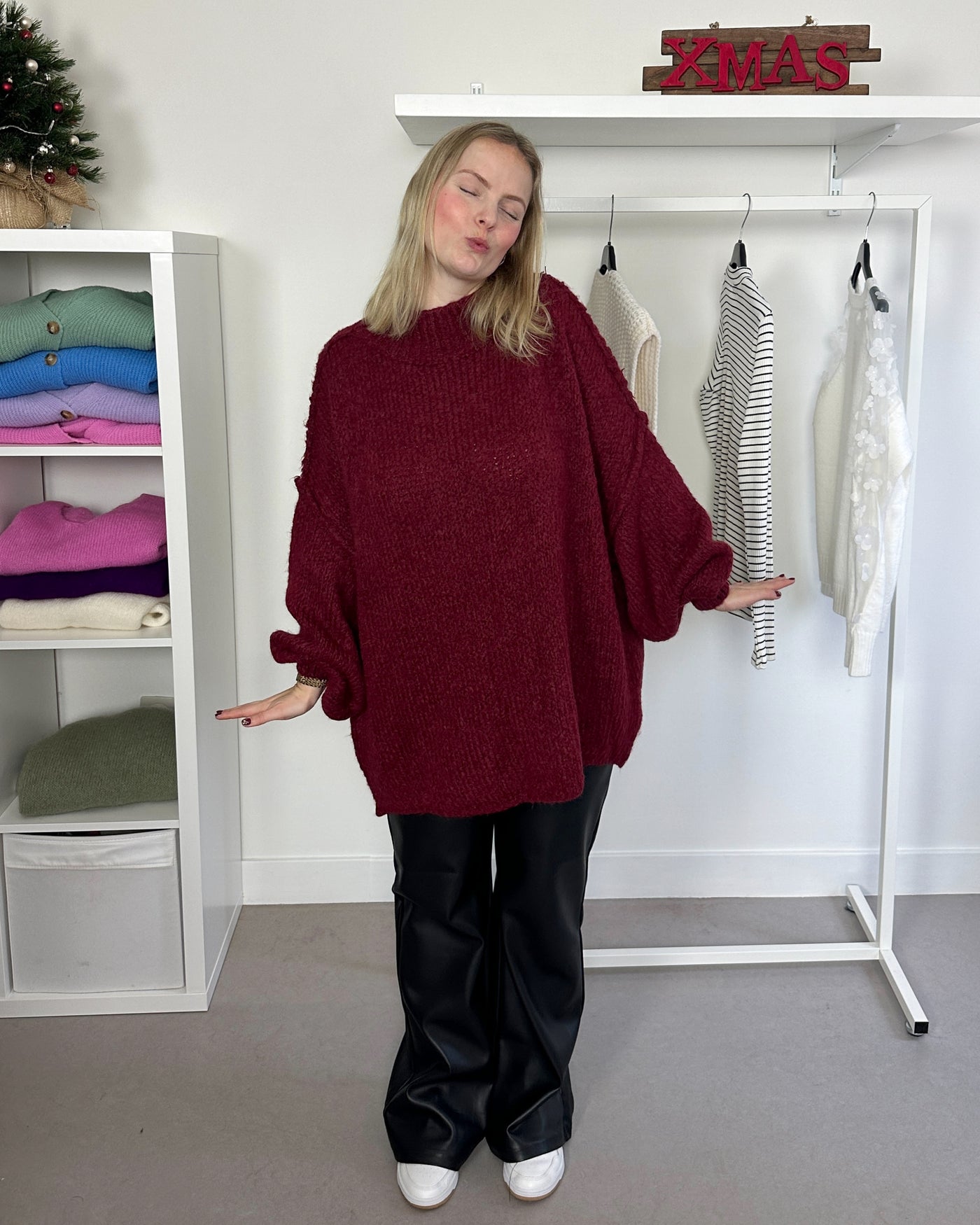 Oversized Knit Bordeaux