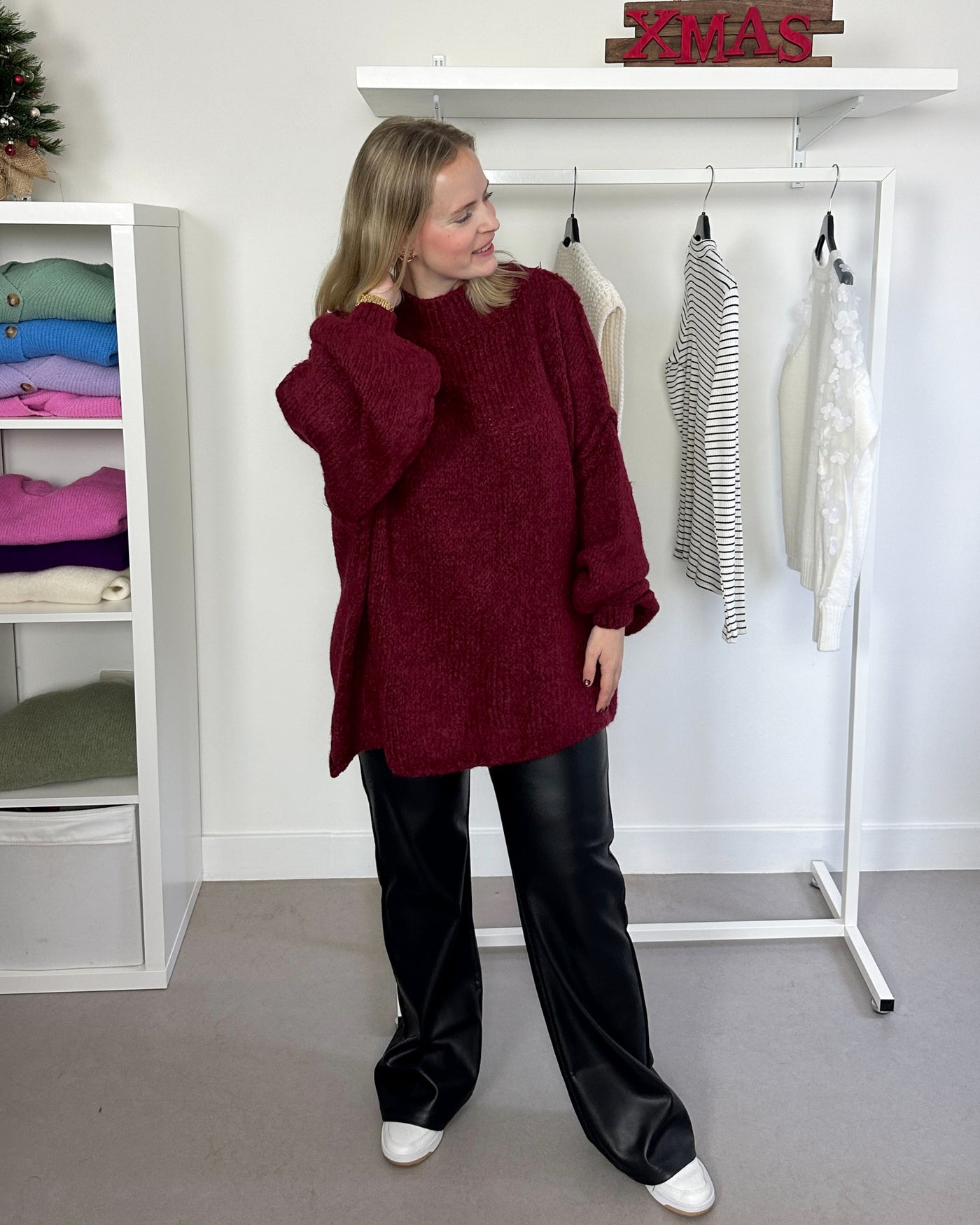 Oversized Knit Bordeaux