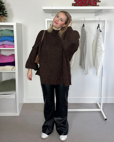 Oversized Knit Brown