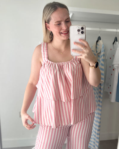Striped Top Pink