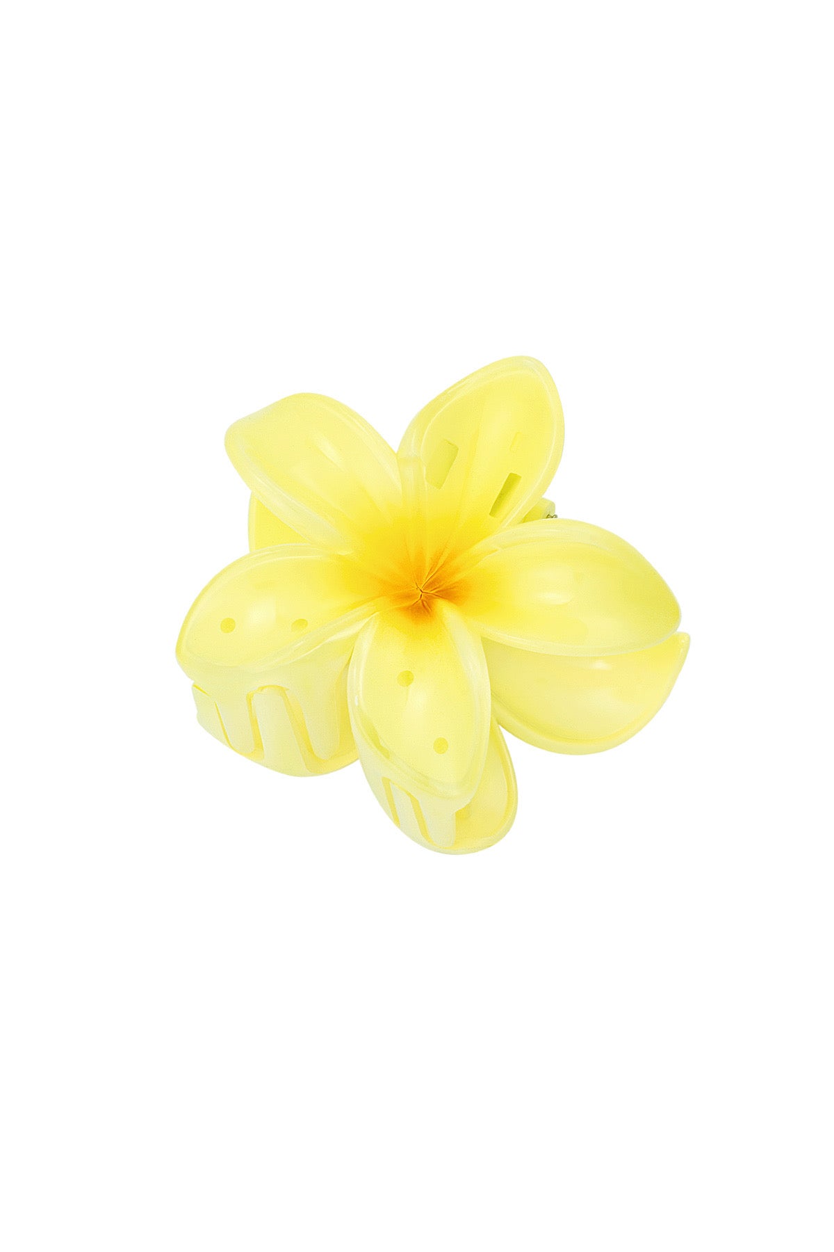Haarspeld Big Hawaii Flower Yellow
