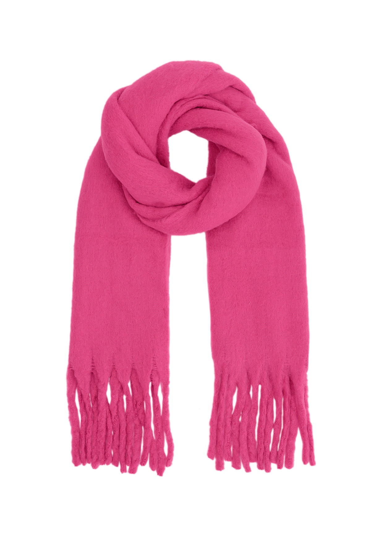 Effen Sjaal Dark Pink