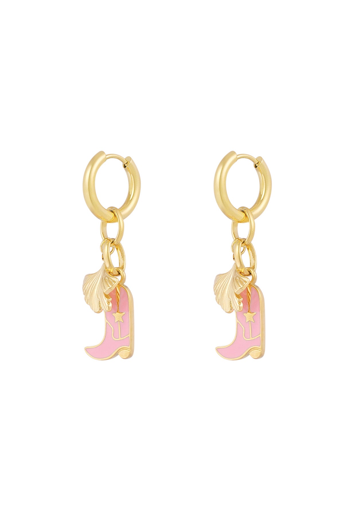 Oorbellen Pink Cowboy Boots